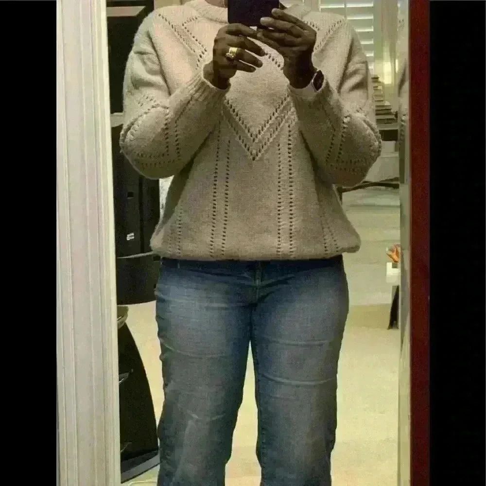 Magaschoni crew neck blush sweater